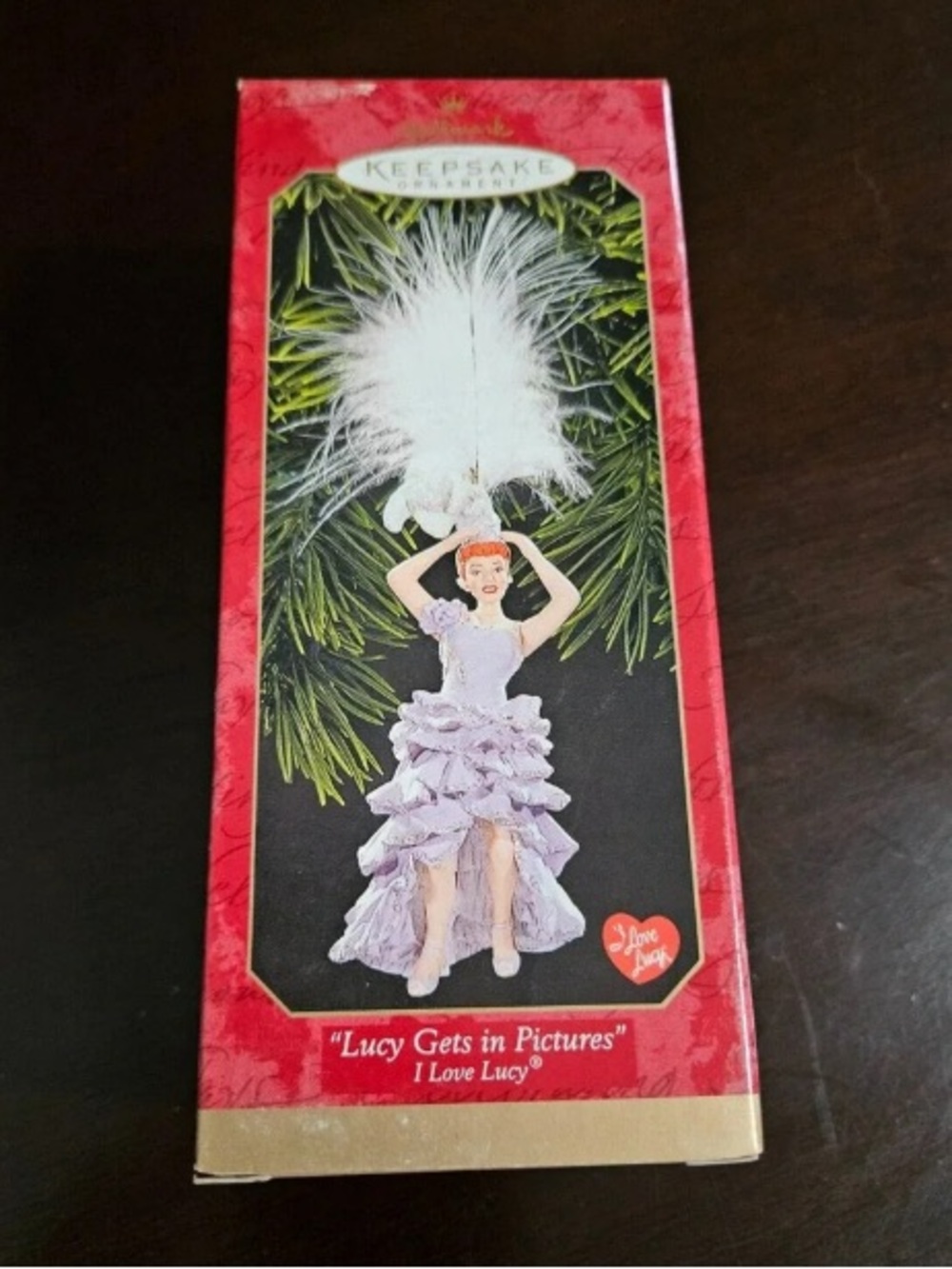 I Love Lucy Lavender Showgirl Ornament by